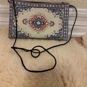 Handmade Turkish wallet with strap to hold money , phone or makeup